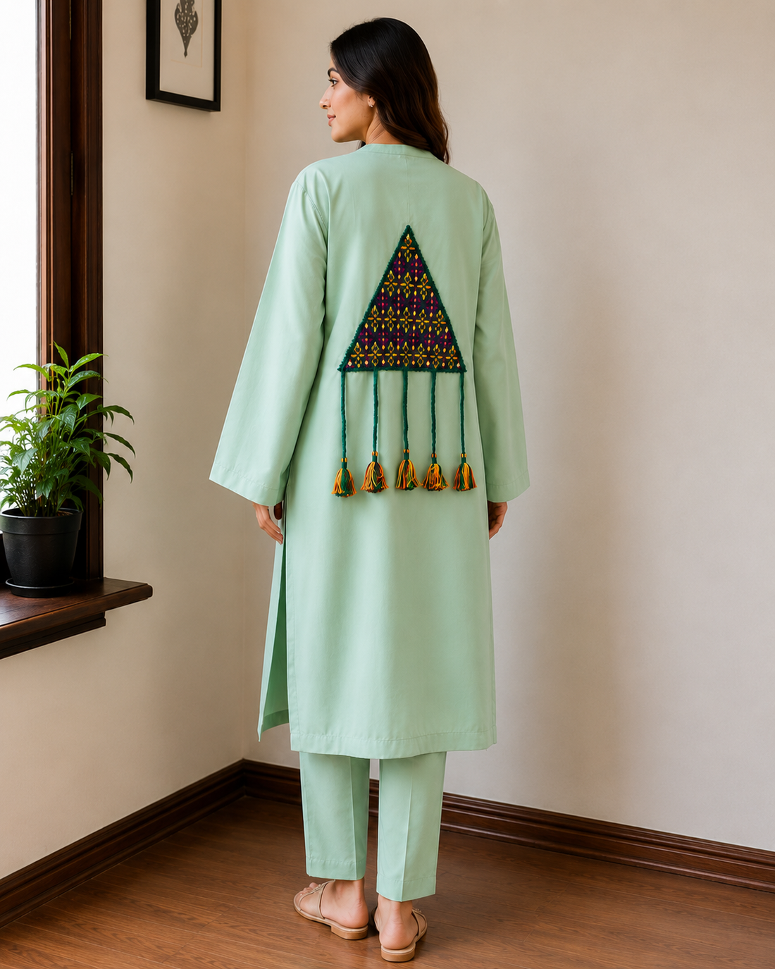 New Design Embroidered Shirt with trouser